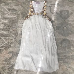 SUNDRESS brand White/Gold Dress